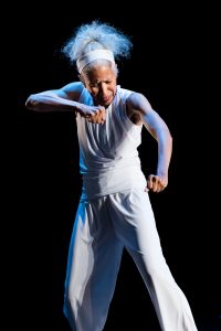Dianne McIntyre with yMusic ...which enables us to fly at New York Live Arts - photo Ian Douglas 